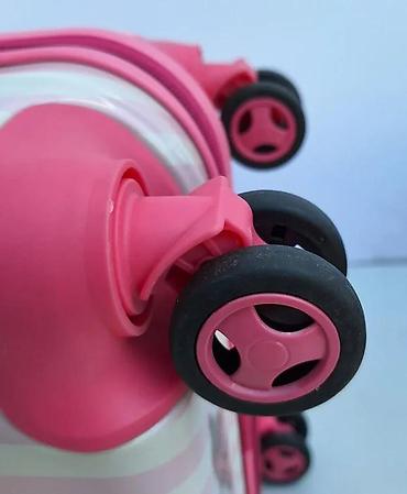 Rančevi, torbe i koferi: Dečji kofer na točkiće – Hello Kitty motiv - Tvrda školjka sa sjajnom — 3