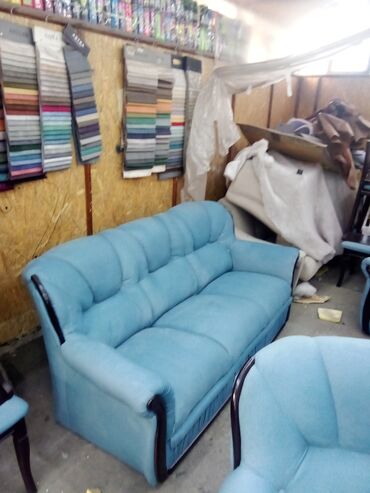 Ремонт, реставрация мебели: Ремонт-реставрацияперетяжка мягкой мебели. Замена обивочной — 14