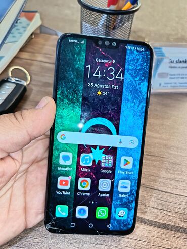 Honor 8X, 64 ГБ, Битый, Сенсорный, Отпечаток пальца