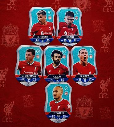 Liverpool FC futbol kartları kolleksiyası