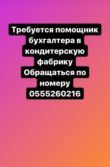 помошник автоэлектрика: Бухгалтер. Пишпек