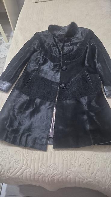пальто zara: Пальто, 3XL, цвет - Черный — 2