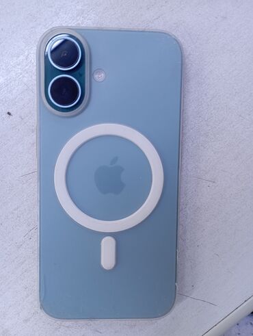 бытовая техника в рассрочку ош: IPhone 16, Б/у, 128 ГБ, Защитное стекло, Коробка, 100 %