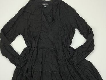 czarna sukienki z falbana: Sukienka, M, Amisu, stan - Dobry