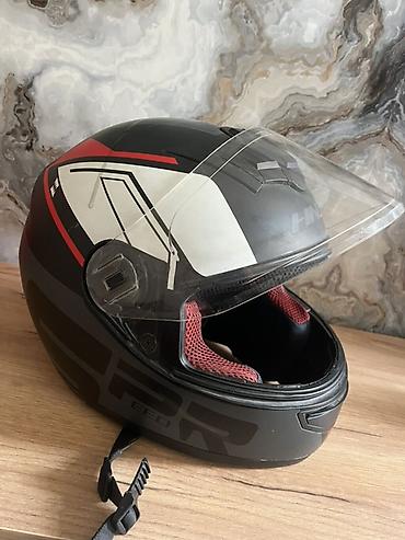 Motonəqliyyat: HNJ tam üzlü motosiklet dəbilqəsi - Model: HNJ full-face (arxa — 2