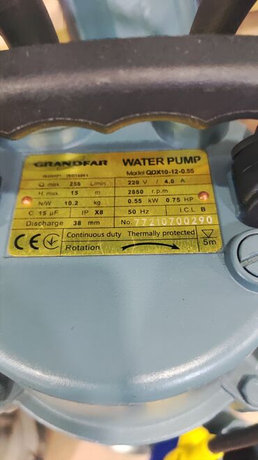 Nasoslar və hidroforlar: Nasos, Ev üçün (məişət), quraşdırılma Sualtı, Yeni -da lalafo.az — 4 Nasoslar və hidroforlar: Nasos, Ev üçün (məişət), quraşdırılma Sualtı, Yeni — 4