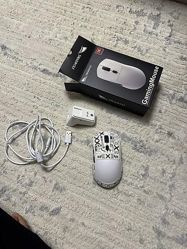 logitech 920: Игровая беспроводная мышь SMAILWOLF - Цвет: белый с графичным узором — 3