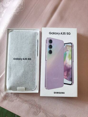 Samsung: Samsung Galaxy A35, 256 GB, rəng - Bənövşəyi, Zəmanət, Sənədlərlə