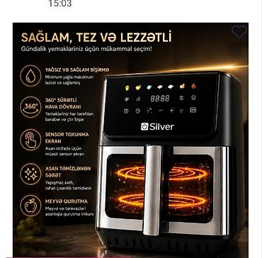 mini utu: Silver markalı hava fritözü – sağlam, tez və ləzzətli yeməklər üçün — 1