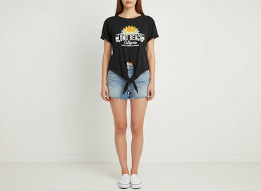 sandały yves saint laurent: Terranova, T-shirt damski, rozmiar XS