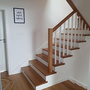 Pilləkən məhəccərləri: Taxta pilləkən – dizayn və quraşdırma Məhsul/təsvir: - İkiqat rəngli — 11