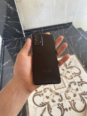 самсунг телефон: Samsung Galaxy A52, 128 ГБ, цвет - Черный, Сенсорный, Отпечаток пальца, Две SIM карты