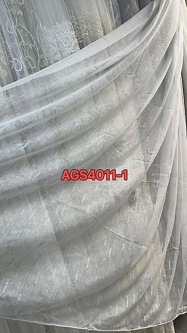silk filament: AG S4011 seriyası tull pərdəlik parça - Model kodları: AGS4011-1 və — 4