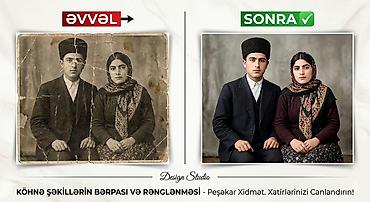 restavrasiya: "Xatirələrinizi yenidən canlandırın! 📸✨ ​Nənə-babalarınızdan qalan — 1