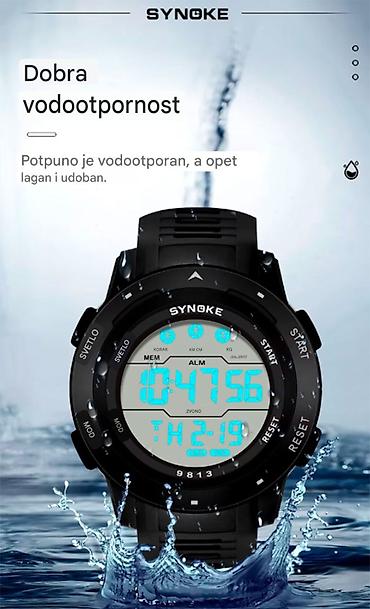 Ručni satovi: Opis Digitalni mehanizam visokog kvaliteta: SYNOKE muški sat ima — 4