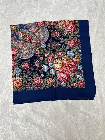 Платки: Платки Павлопосадские✨ Новое поступление 😍 Размер 89*89 с бахромой / — 5