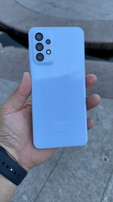 андройд телефон: Samsung Galaxy A23, Б/у, 128 ГБ, цвет - Голубой