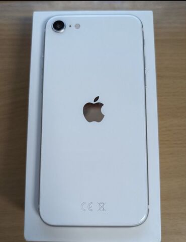балыкчы айфон: IPhone SE 2020, Б/у, 64 ГБ, Белый, Зарядное устройство, Чехол, 80 %