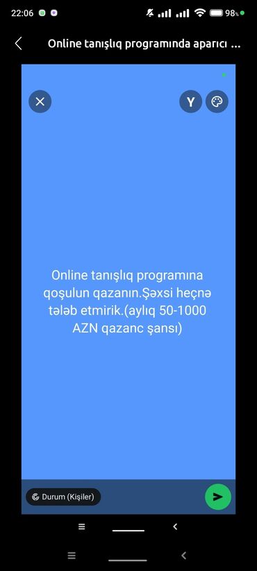 Başqa xidmətlər: Online programda aparıcı Xanımlar üçün