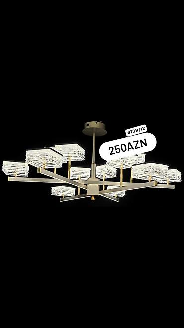 stol lampaları: Led Çılçıraq, 4 və daha çox lampa, Metal — 10