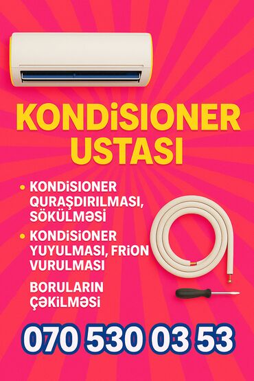 Kondisionerlər: Təmir, Split kondisionerlər, Quraşdırılma