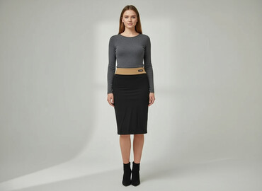 spódnice basic czarne: Women`s skirt, size L