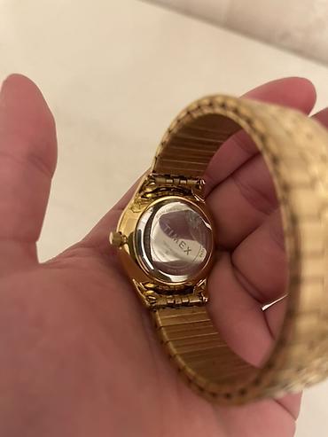 timex saat: İşlənmiş, Qol saatı, Timex, rəng - Qızılı — 2