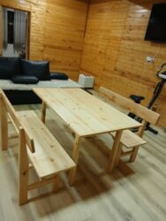 столы письменные: Комплект садовой мебели, Стулья, Дерево at lalafo.kg столы письменные: Комплект садовой мебели, Стулья, Дерево