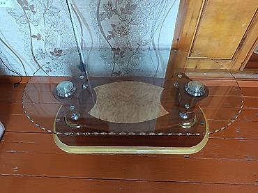 islenmis metbex mebeli: Oval masa, Açılmayan, Təkərsiz, Şüşə, Zəmanətsiz — 2