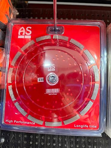 kirəmit: AS brendi – 230 mm diametrli seqmentli almaz kəsici disk. - Ölçü: 230 — 1