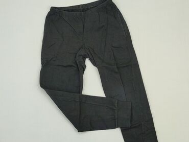 spodnie wysoki stan czarne: Sweatpants, 10 years, 134/140, condition - Good