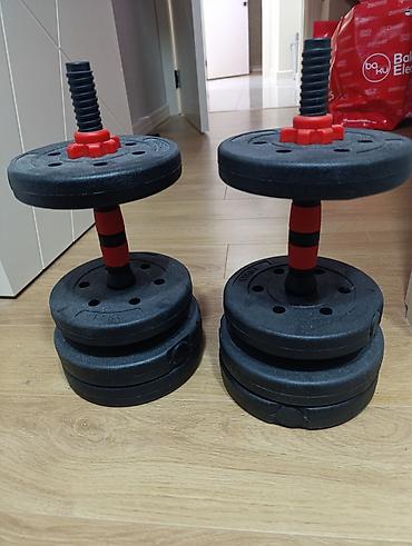 Digər idman və istirahət malları: Fitness və döyüş idmanı üçün komplekt - Tənzimlənən dambbellər: 2 — 1
