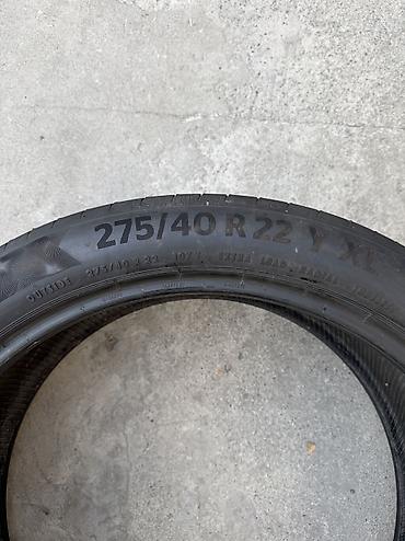 Шины: Шины 275 / 40 / R 22, Лето, Б/у, 1 шт, Легковые, Германия, Continental — 3