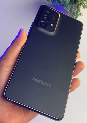 самсунг телефон: Samsung Galaxy A53 5G, 128 ГБ, цвет - Черный, Две SIM карты, Сенсорный, Отпечаток пальца