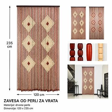 KMT Zavesa od drvenih perli 80 kom 296434 Dekorativna zavesa za na lalafo.rs KMT Zavesa od drvenih perli 80 kom 296434 Dekorativna zavesa za