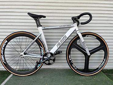 fixe gear: Фиксированный велосипед MILESC9 XS300. Лаконичная алюминиевая рама в — 1