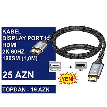 Digər kompüter aksesuarları: HDMİ Kabellər ⭐Type-C (USB-C) to HDMİ 2.0vers 1,8m 4K 60HZ – 30 AZN — 16