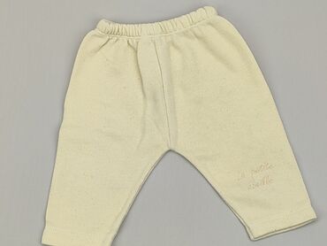 żółte spodnie: Legginsy, 0-3 m, stan - Zadowalający