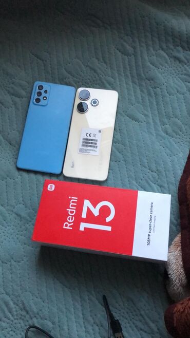 Redmi: Redmi, Redmi 13, Б/у, 256 ГБ, цвет - Золотой, 2 SIM