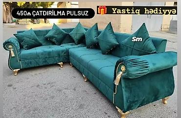 divanlar künc: *SİFARİŞLE*Divan* *Qiymet 450 💸 manat* Tehfil 3/5 güne ✨Rəng seçimi — 1
