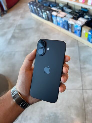 iphone 16e qiymet: IPhone 16, 128 GB, Jet Black, Zəmanət, Face ID, Sənədlərlə