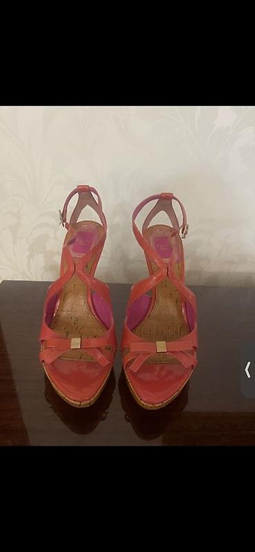 Basanoşka və səndəllər: Dior, Ölçü: 36, rəng - Çəhrayı, İşlənmiş — 1