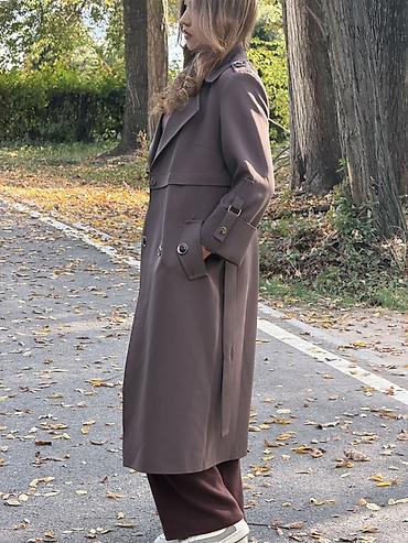 женский рубашка: Женский плащ-тренч, цвет капучино/шоколадный ✨ Отлично держит форму — 2