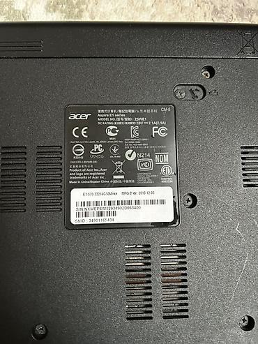 Ноутбуки и аксессуары: Acer Aspire E1 seriyası noutbuk Model: Z5WE1 (Aspire E1 series) Tam — 3
