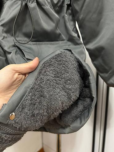 детские зимние куртки с мехом: Зимняя детская куртка (еврозима) цвета графит - Теплая модель с — 5
