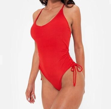 Swimsuits: 2XL (EU 44), Single-colored, color - Red