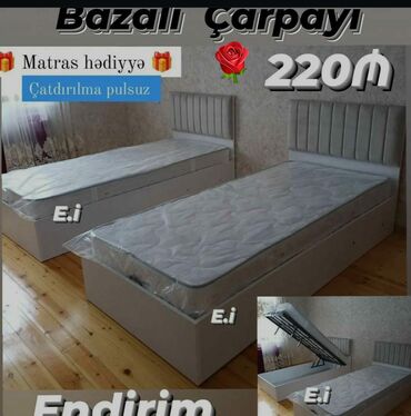 bir neferlik carpayilar: Yeni, Təknəfərlik çarpayı, Bazalı, Matras ilə