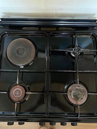 Simfer qaz sobası və plitə - 60 sm enli, sərbəst quraşdırılan model -