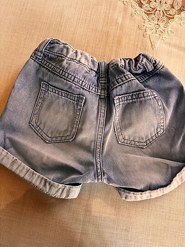 Şortlar: Uşaq üçün cins şort - Material: yumşaq denim (cins) - Rəng: açıq mavi — 2