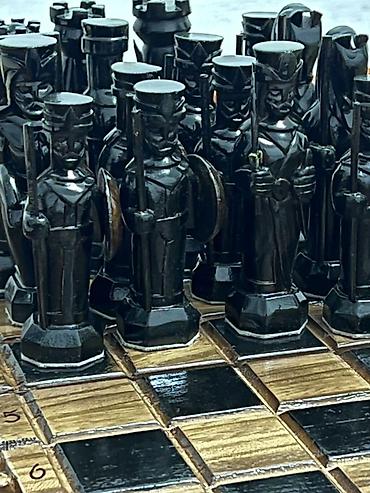 Нарды: Нарды деревянные резные, складные - Материал: массив дерева с — 14